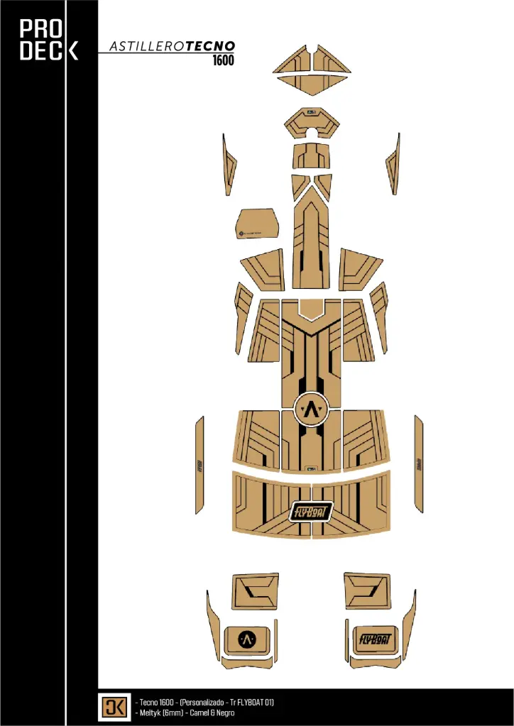 Prodeck Tecno 1600 Fly boat